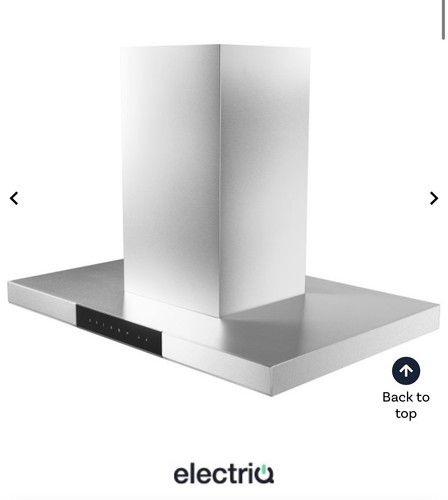 Electriq 90cm island hood with - island,